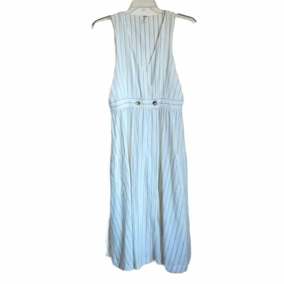 NWT- Free People Diana sleeveless striped midi shift Cotton Dress. Size medium - Picture 4 of 10